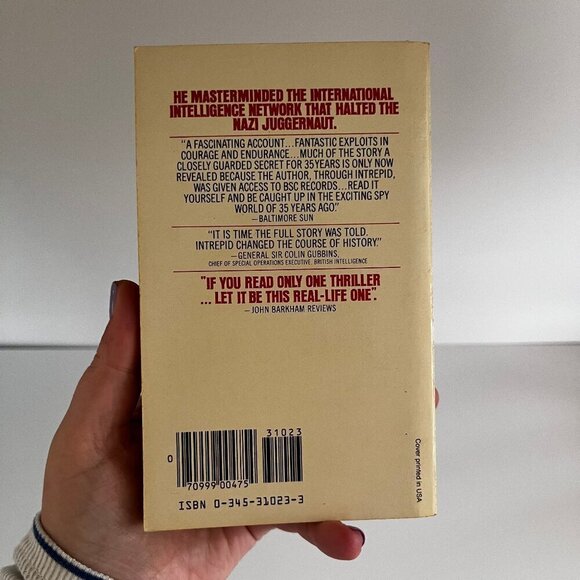 1970s A Man Called Intrepid Paperback Vintage Book Historical WWII World War Two - Picture 2 of 5